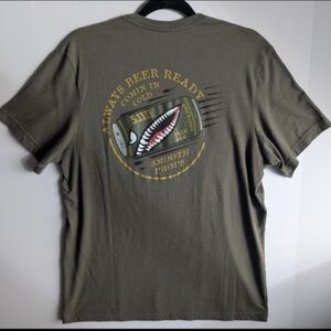 5.11 Tactical Olive Short-Sleeve Graphic Tee with Yellow Accents